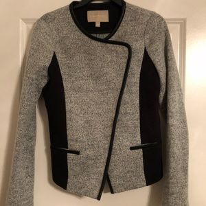 Tweed and Leather Jacket